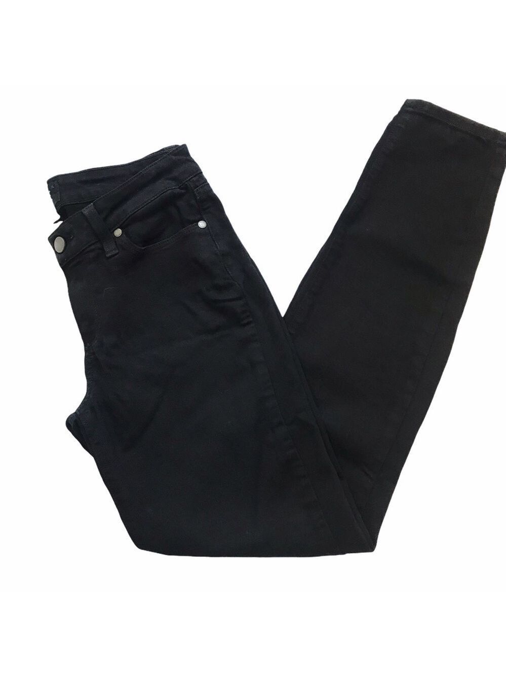 PAIGE Women's Size 28 Black Verdugo Mid- Rise Ultra Skinny Dark Wash Jeans